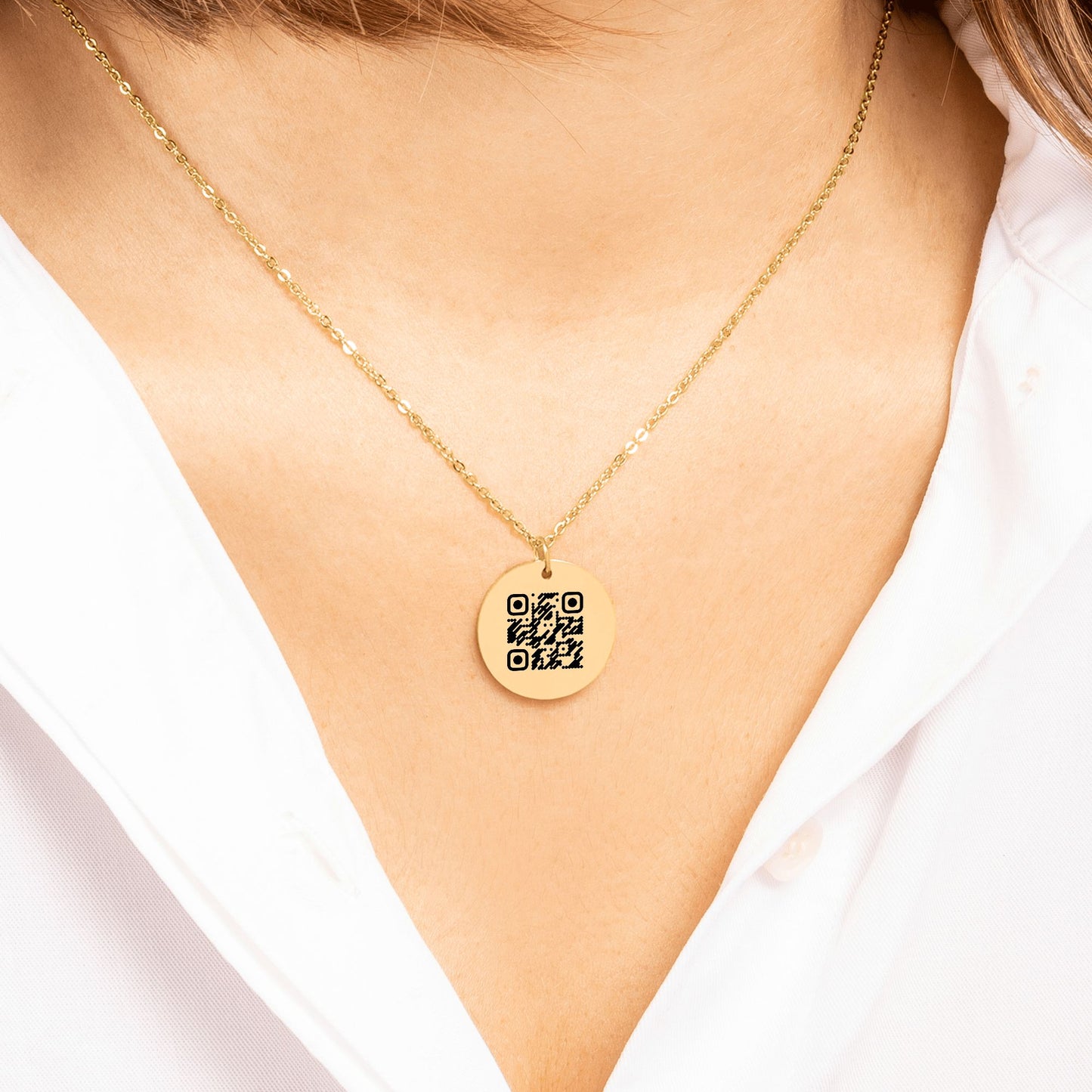 Personal Video QR Necklace - Powered by Qubio